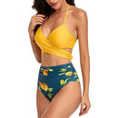 Floral Push Up Padded Bra High Waisted Bathing suit , iBuyXi.com, tankini set, summer collection, summer outfits, swimwear, bathing suits, unique design bathing suit, Brazilian style swimwear 