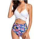 Floral Push Up Padded Bra High Waisted Bathing suit , iBuyXi.com, tankini set, summer collection, summer outfits, swimwear, bathing suits, unique design bathing suit, Brazilian style swimwear 