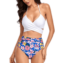 Floral Push Up Padded Bra High Waisted Bathing suit , iBuyXi.com, tankini set, summer collection, summer outfits, swimwear, bathing suits, unique design bathing suit, Brazilian style swimwear 