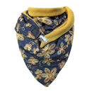 Florist Retro Scarf, Luxury scarf, iBuyXi.com Online shopping store, women clothing, yellow scarf, flower design scarf, stylish neckerchief wrap scarf, flower pattern scarf, winter collection fall season clothing