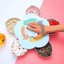 Flower Shape Rotating Candy Storage Box, household online shopping, iBuyXi.com, table decoration, living room decoration, living room table accessories, nuts table holder