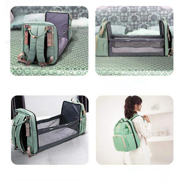 Folding Crib Baby Diaper Backpack
