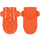 Custom Dog Cat Hoodie, Personalized Pet French Bulldog Name Hoodies Clothes, Cotton Puppy Coat Clothing For Small Medium Large Dog, Small Medium Large Dogs (L, Orange), iBuyXi.com