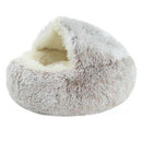 Winter 2 in 1 Cat Bed Round Warm Pet House, iBuyXi.com