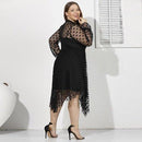 4XL 5XL Plus Size Party Dress, Summer Mesh See Through, Long Sleeve Polka Dot, Sexy Club Dress Black Maxi Long Dresses, Plus Size Lace, Mesh Long Sleeve Polka Dot Maxi Dress Beach Dress, High Waist Maxi Long Dresses, Loose but Curvy, Flowy well, Cute and Elegant,iBuyXi.com
