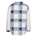 Patchwork Plaid Teddy Coat, Women Fuzzy Sherpa Fleece Warm Jacket Button Collar Long Sleeve Sweatshirt Plaid Plush Patchwork Shirt Outwear Tops Coat with Pockets Fall Winter Clothes, iBuyXi.com, Online shopping store, women clothing, stylish women jacket, casual coat for women, gift idea for girlfriend