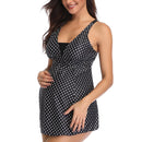Polka Dot Printed Maternity Tankini Set, iBuyXi.com, Pregnancy swimsuit, summer bathing suits 