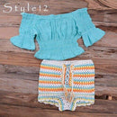 Handmade Crochet Bikini Set With High Wasit And Tank Top Hot Pants Ideal Choice For Summer Season. - ibuyxi.com