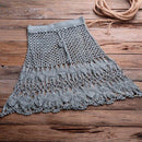 Off Shoulder Knitted Crochet Along With Crop Top And Skirts which comes in 2 Piece Set and highly recommend for Summer and Beachwear. iBuyXi.com