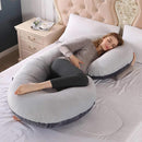 Pregnant Women Body U Shape Sleeping Support Pillow,100% Cotton Pillowcase Maternity Pillows Pregnancy Side Sleepers, iBuyXi.com 