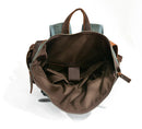 Large Capacity Waterproof Oil Waxed Canvas Leather Rucksack Backpack,, ibuyxi.com