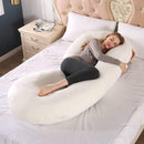 Pregnant Women Body U Shape Sleeping Support Pillow,100% Cotton Pillowcase Maternity Pillows Pregnancy Side Sleepers, iBuyXi.com 