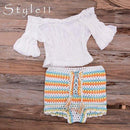 Handmade Crochet Bikini Set With High Wasit And Tank Top Hot Pants Ideal Choice For Summer Season. - ibuyxi.com