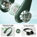 Mini Bladeless Fan, Neck  USB Rechargeable speed adjustable, Portable Fans, 360° COOLING DESIGN, USB Neck Fan, Hanging Personal Fan Bladeless Neck Cooler, 4000 mAh Battery, Operated Wearable Rechargeable USB Fan,Quiet Wearable, iBuyXi.com