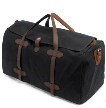Vintage Wax Canvas Luggage Handbag Duffel Bag, ibuyxi.com