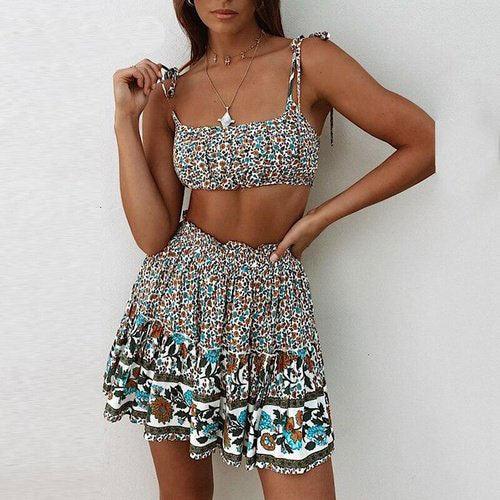 Bohemian Floral Print Camisole Top Ruffles Mini Skirt Set, Embroidery Floral Long Sleeve Casual Long, Neck Long Sleeve Chain Print Retro Vintage Dress, Belted Maxi, V Neck High Waist Short Mini Dress, Long Sleeve Solid, Irregular Dress Tunic Mini Dress, Women Clothing ,iBuyXi.com