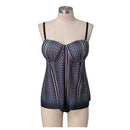 Plus Size Ethnic Tankini, iBuyXi.com, Plus size women swimsuits, summer collection, women fashion, tankini set, plus size cute tankini, plus size clothing, beachwear, bikini set plus size