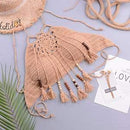 Bikini knitting Swimsuit Crochet Bohemia Style Off Shoulder High Neck , Swimwear, Swim dress, Swimsuit Top Print Flamingo Bathing Suit, iBuyXi.com