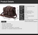 Vintage Crazy Horse Genuine Leather Business Briefcase Bag, ibuyxi.com