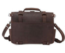 Vintage Crazy Horse Genuine Leather Business Briefcase Bag, ibuyxi.com