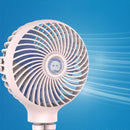 Mini Portable Hanging Adjustable Handheld, Baby Car Fan with Flexible Tripod Attachable to Stroller, Student Bed, Battery Operated Desk Fan with USB Port, USB Charging Fan Cooler iBuyXi.com