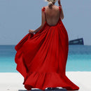 Bohemian Long Open Back Sling Beach Dress, iBuyXi.com, Women Clothes, Summer dress, Women Dress, beach dress, women fashion, unique beach dress, sexy beach dress