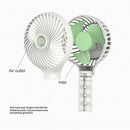 Mini Portable Hanging Adjustable Handheld, Baby Car Fan with Flexible Tripod Attachable to Stroller, Student Bed, Battery Operated Desk Fan with USB Port, USB Charging Fan Cooler iBuyXi.com