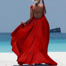 Bohemian Long Open Back Sling Beach Dress, iBuyXi.com, Women Clothes, Summer dress, Women Dress, beach dress, women fashion, unique beach dress, sexy beach dress, maxi dress, beachwear