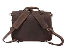 Vintage Crazy Horse Genuine Leather Business Briefcase Bag, ibuyxi.com