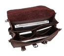 Vintage Crazy Horse Genuine Leather Business Briefcase Bag, ibuyxi.com