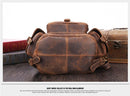 Crazy Horse Genuine Leather Saddle Rucksack Backpack, ibuyxi.com