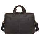 Vintage Crazy Horse Leather Tote Portfolio Handbag, ibuyxi.com