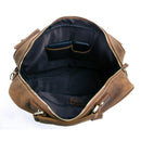 Vintage Crazy Horse Genuine Leather Travel Duffle Bag, ibuyxi.com