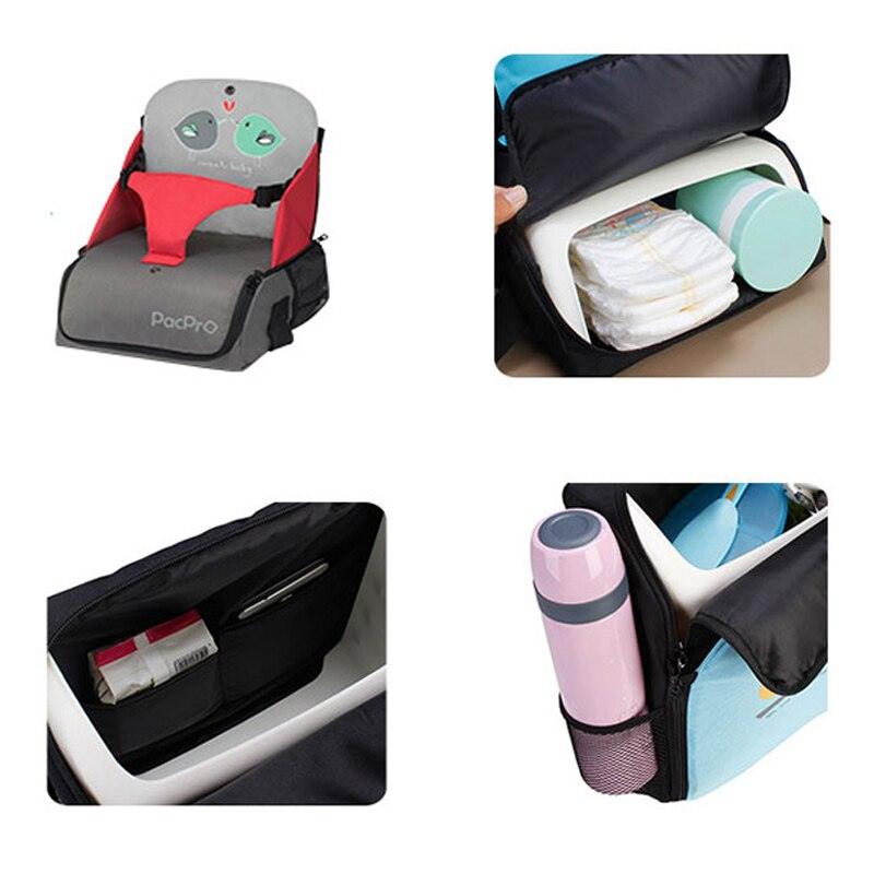 Baby Diaper Bag Backpack, Travel Booster Seat, Changing Station for Baby and Toddler, Portable Chair for Dining iBuyXi.com 
