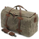 Vintage Wax Canvas Luggage Handbag Duffel Bag, ibuyxi.com