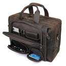 Vintage Crazy Horse Leather Tote Portfolio Handbag, ibuyxi.com