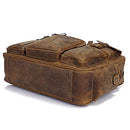 Vintage Crazy Horse Genuine Leather Travel Duffle Bag, ibuyxi.com