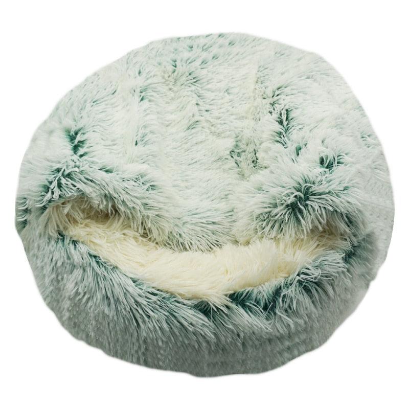 Winter 2 in 1 Cat Bed Round Warm Pet House, iBuyXi.com
