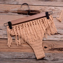 Crochet Knitted Tassel Bikini Set Beachwear And Ideal for Bathing and Wearing as Push Up Swimsuit for Pool party. iBuyXi.com