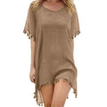 Chiffon Tassels Cover Up - iBuyXi.com, beach dress, women clothing, beach cover up, bikini cover up