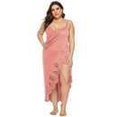 Plus Size Long Dress, Tunic Beachwear, Swimwear Beach Cover Ups, Swimming Suit Bikini Cover Up - iBuyXi.com