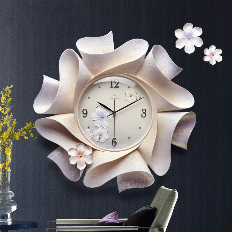 Luxury 3D Decorative Hand Painted Wall Clock