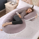 Pregnant Women Body U Shape Sleeping Support Pillow,100% Cotton Pillowcase Maternity Pillows Pregnancy Side Sleepers, iBuyXi.com 