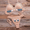 Handmade Blue Shell Beaded Bikinis Set Comes in High-Quality, Looks elegant on Beach And Swimming Occasions. - ibuyxi.com