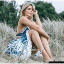 Handmade Blue Shell Beaded Bikinis Set Comes in High-Quality, Looks elegant on Beach And Swimming Occasions. - ibuyxi.com