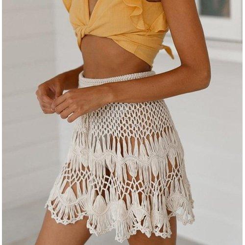 Handmade Crochet Boho Cotton Knitted Mini Skirts for Summer with High Waist Beach Hollow Out Mini Skirt.Pay with Affirm to get 4 interest-free payments for eligible products. Visit iBuyXi.com and shop from a unique selection of products.