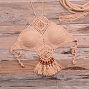 Handmade Crochet Halter-Neck Bathing Suit, iBuyXi.com, Knitted Bikini sets, Crochet Bathing Suits, Summer clothing, women fashion