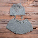 Handmade Crochet Bikini Set Ideal For Wear As Bathing Suit Which Looks Stunning At Beach Parties. - ibuyxi.com