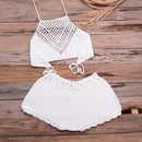 Handmade Crochet Bikini Set Ideal For Wear As Bathing Suit Which Looks Stunning At Beach Parties. - ibuyxi.com