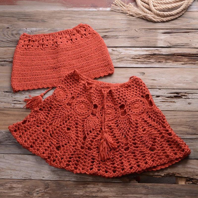 Off Shoulder Crochet Bikini Crop Top and Skirt Swimwear With Solid Color And Ideal for Bathing. Pay with Affirm to get 4 interest-free payments for eligible products. Visit iBuyXi.com and shop from a unique selection of products.